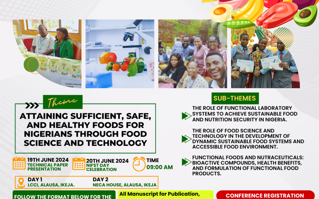 10th Regional Food Science & Technology Summit of Nigerian Institute of Food Science & Technology Lagos Chapter (ReFoST Lagos 2024)