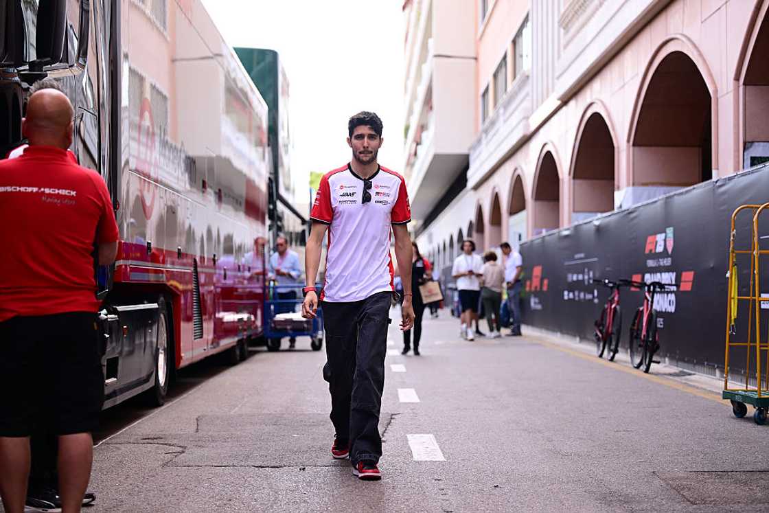 Esteban Ocon of the Haas F1 Team walks at the Circuit of Monaco Esteban Ocon of the Haas F1 Team walks at the Circuit of Monaco