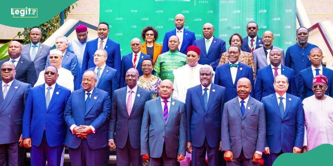 Tinubu and AU leaders Tinubu and AU leaders